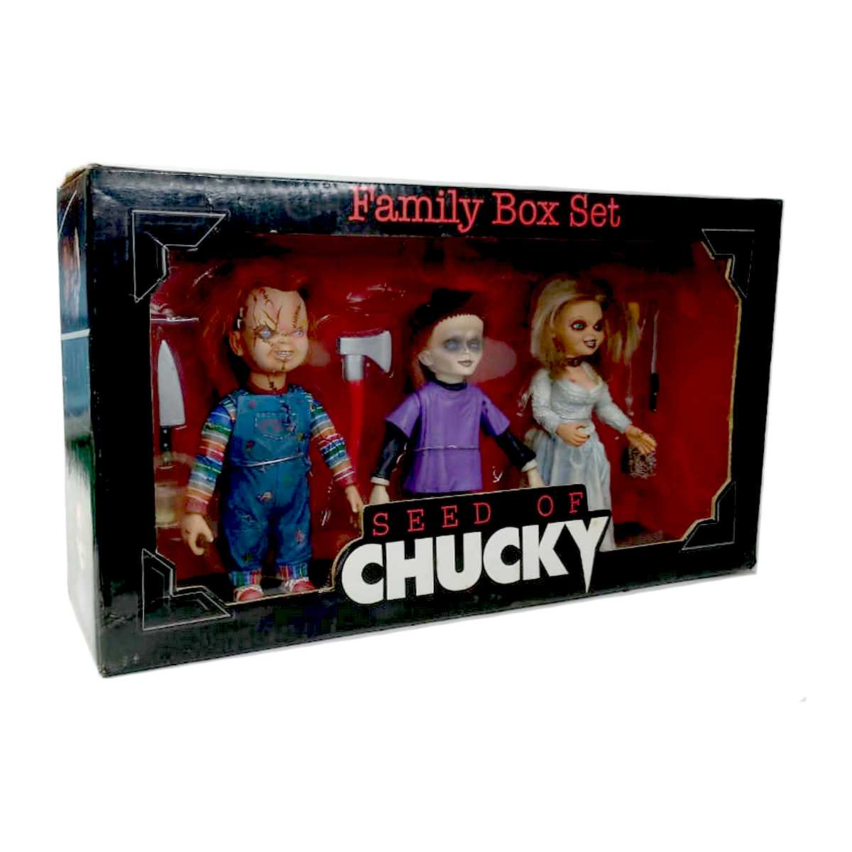 Boneco Chucky com Noiva Tiffany e Glen Filho do Chuck (aberto) LER A DESCRIÇÃO!