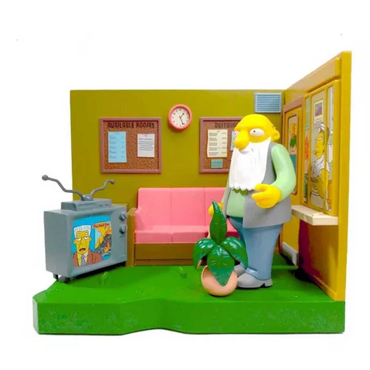  Boneco Jasper Beardley The Simpsons Interactive Environment (Aberto) SEM CAIXA