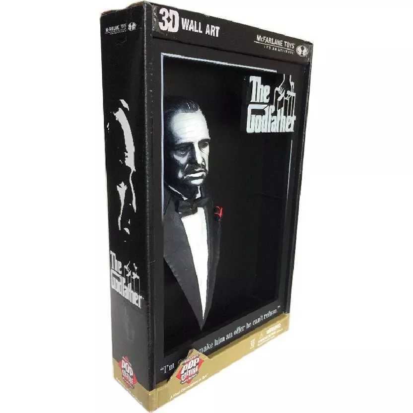O Poderoso Chefão The Godfather 3D Movie Poster Don Vito Corleone Quadro 3-D
