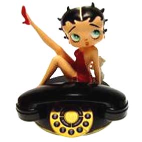 Telefone Betty Boop deitada