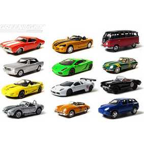 12 Miniaturas da Greenlight Motor World série 1 R1 96010 escala 1/64