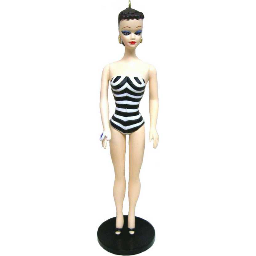 1995 Hallmark Barbie Brunette Debut (1959) inspirada na Barbie número 1