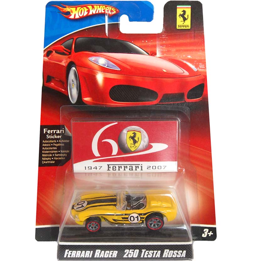 2007 Hot Wheels Ferrari Racer 250 Testa Rossa 1/24 ( 60 anos ) L9685 M4716