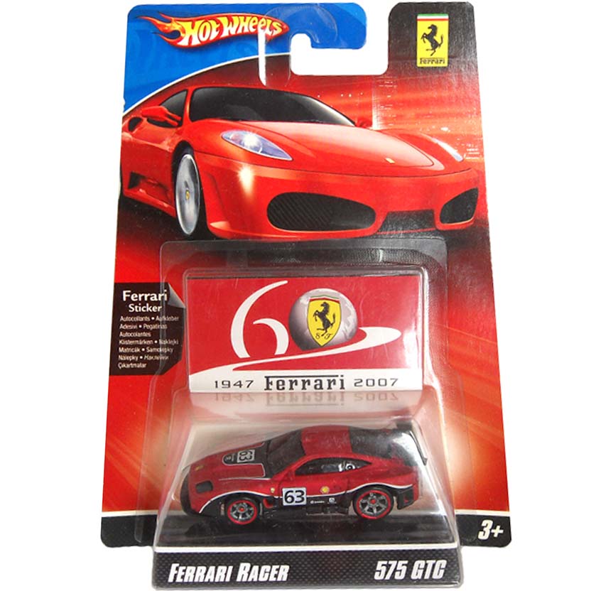 2007 Hot Wheels Ferrari Racer 575 GTC 4/24 ( 60 anos ) L9688 M4719