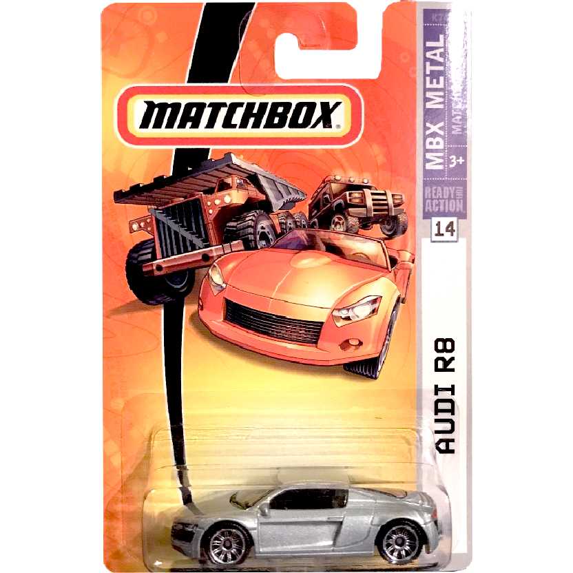 2007 Matchbox Audi R8 ( carro do Tony Stark / Homem de Ferro / Iron Man ) #14 K7487 escala 1/64