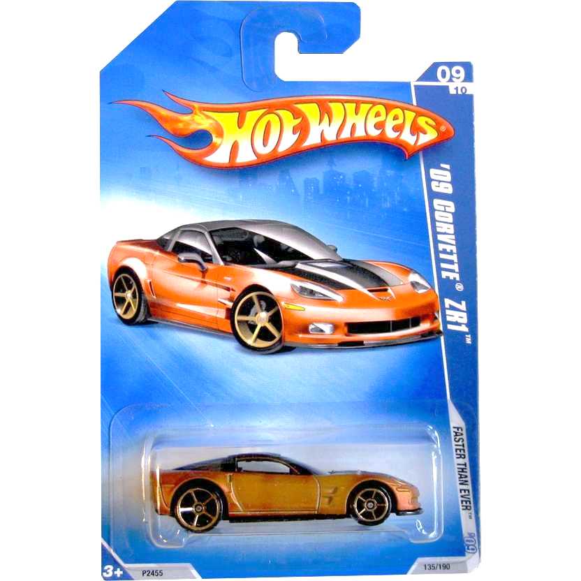 2009 Hot Wheels 09 Corvette ZR1 Faster Than Ever escala 1/64 P2455 série 09/10 135/166