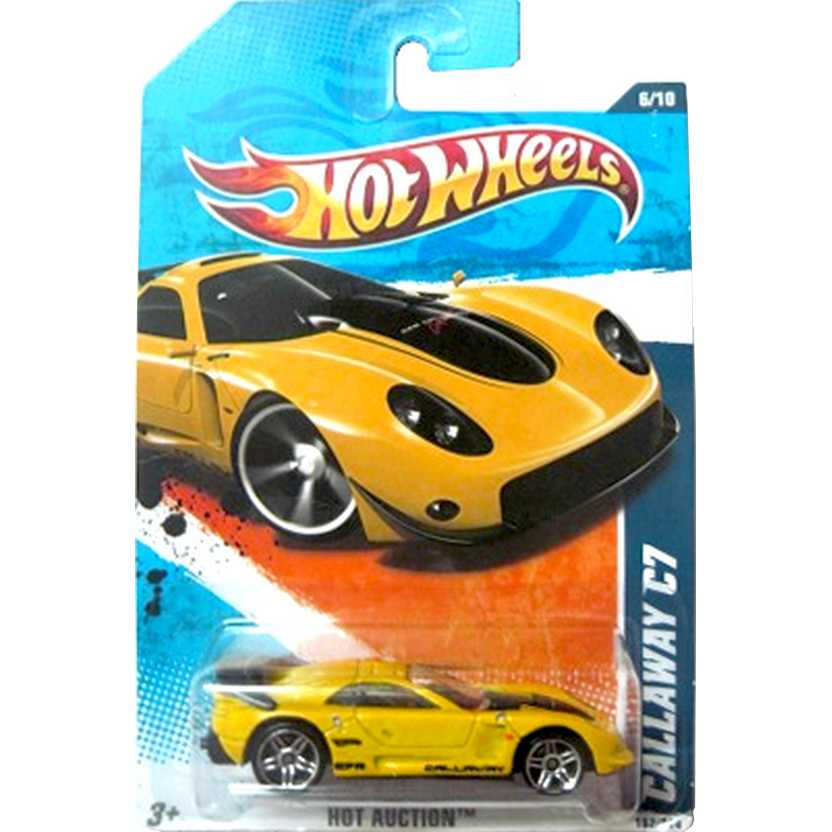 2010 Hot Wheels Callaway C7 amarelo R7589 series 162/214