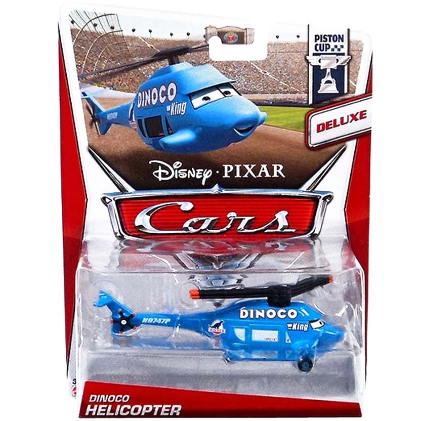 2013 Disney Pixar Cars Retro Piston Cup Deluxe Dinoco Helicopter 7/18