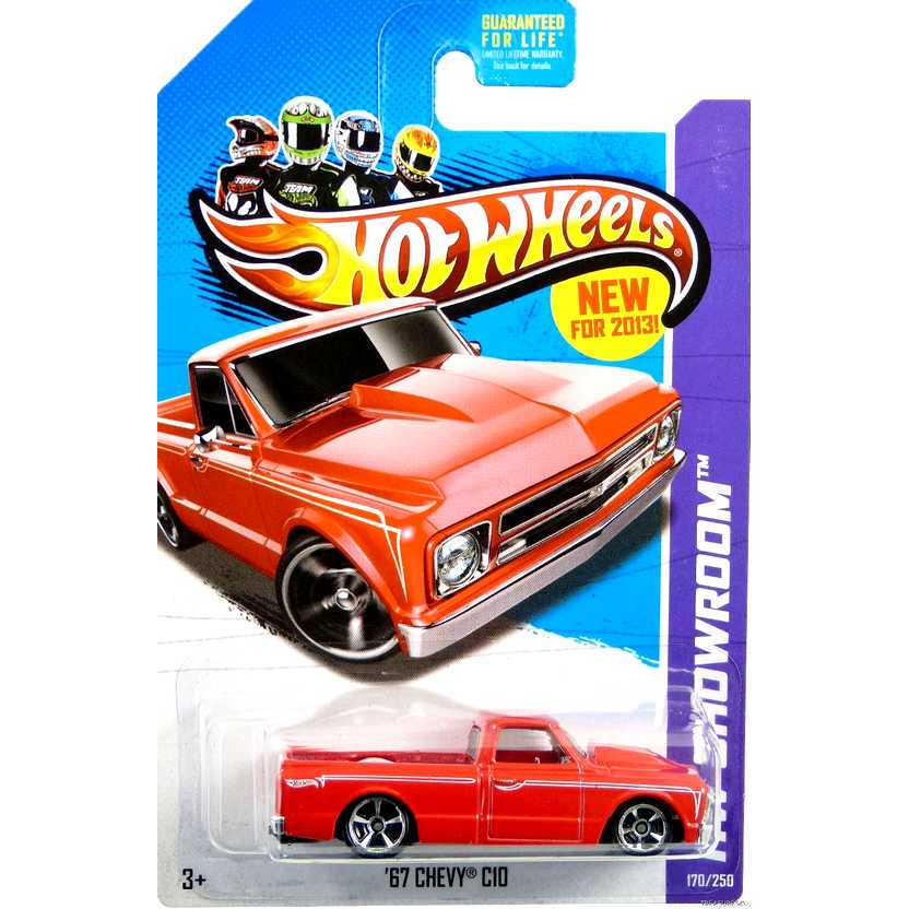 2013 Hot Wheels 67 Chevy C10 vermelho series 170/250 X1637