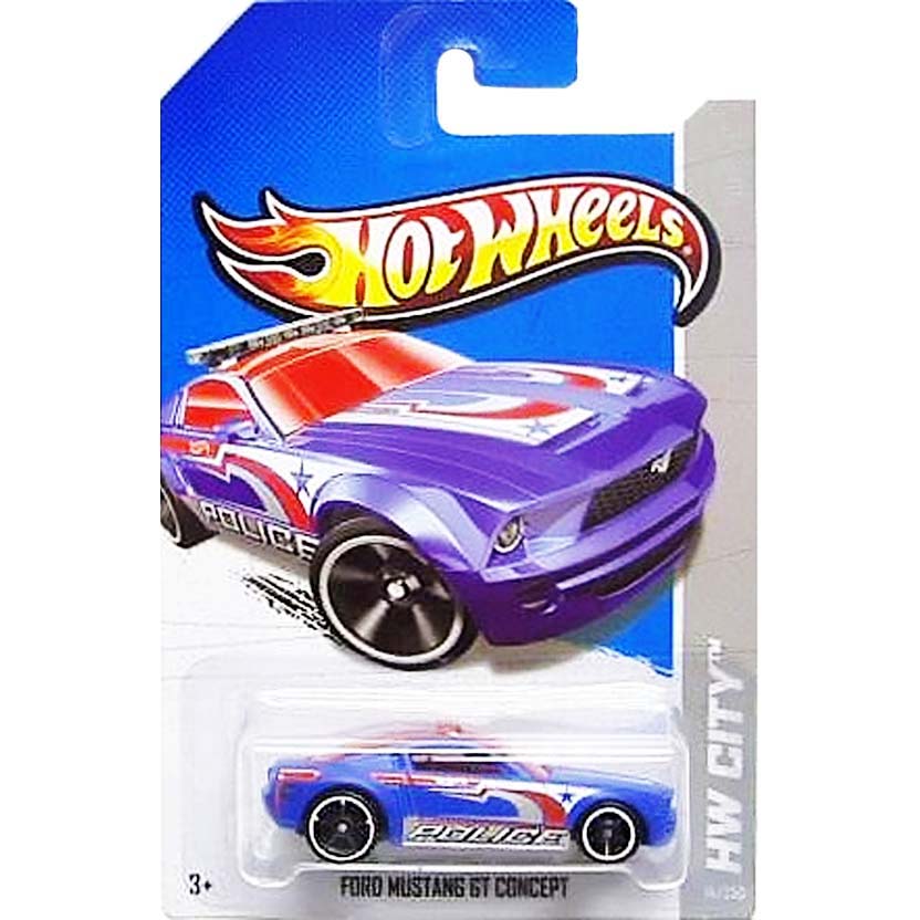 2013 Hot Wheels Treasure Hunt Ford Mustang GT Concept Police X1671 série 14/250 T-Hunt