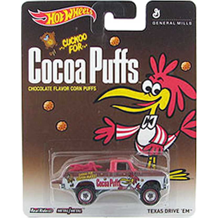 2014 Hot Wheels Pop Culture Cocoa Puffs Texas Drive Em BDR98 escala 1/64