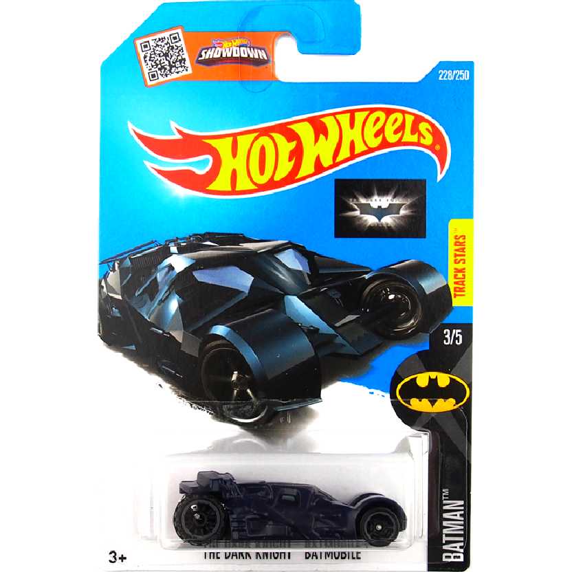 2016 Hot Wheels The Dark Knight Batmobile Tumbler series 3/5 228/250 DHX78 escala 1/64