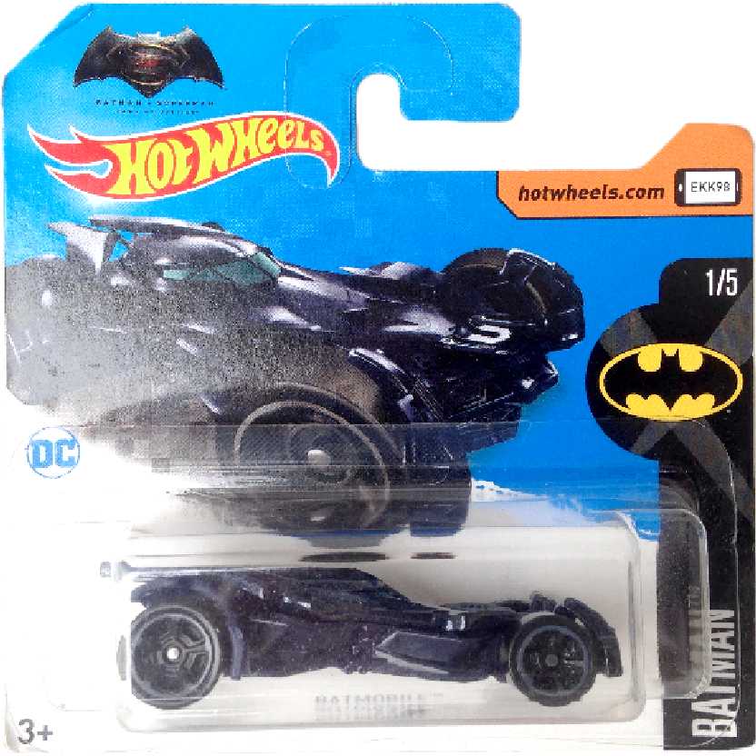 2017 Hot Wheels Batman V Superman Dawn of Justice Batmobile 1/5 329/365 DVC14 1/64