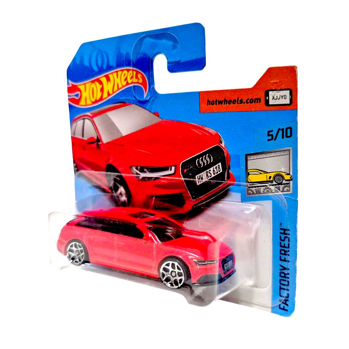 2018 Hot Wheels 17 Audi RS 6 Avant vermelho FJW00 series 271/365 escala 1/64