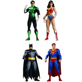 4 Bonecos JLA Justice League Classic Icons series 1 Coleção Liga da Justiça