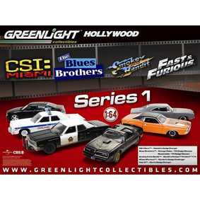 6 Greenlight Hollywood Collectibles Miniaturas escala 1/64 série 1 R1 44610 