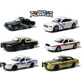6 Miniaturas Greenlight Hot Pursuit série 6 R6 42630 Police escala 1/64