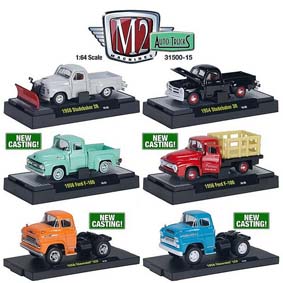 6 Miniaturas M2 Machines escala 1/64 Auto-Thentics série 15 R15 31500
