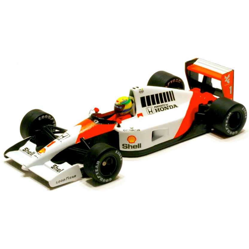Ayrton Senna Racing Car 1/43 Collection McLaren Honda MP 4/6 Tricampeão (1991) Minichamps