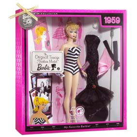 Barbie Collector 1959 (50 anos) c/ 2 roupas