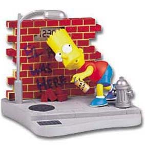 Bart Simpson : Relógio despertador dos Simpsons diorama 17x17x17 cm