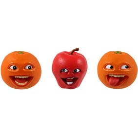 Boneco A Laranja Irritante e a Maçã :: Annoying Orange and Apple Figure