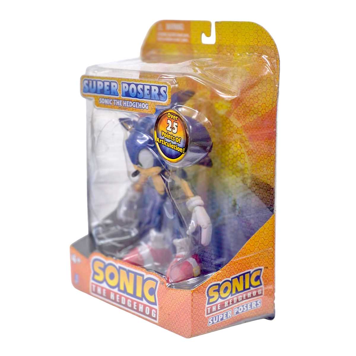 Boneco do Sonic The Hedgehog Super Posers marca Jazwares