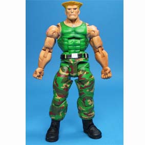 Super-herói Boneco Guile do Street Fighter