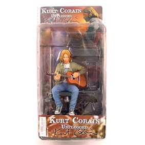 Boneco Kurt Cobain Unplugged do Grupo Nirvana ( Neca Toys Figuras de Ação )
