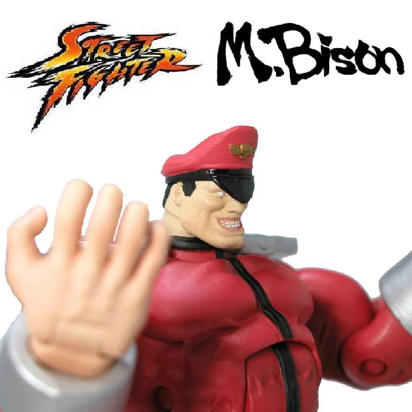 Boneco M. Bison Série 1 Street Fighter da Marca Sota Toys (aberto) RARO