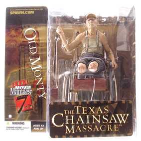 Boneco Massacre da Serra Elétrica Old Monty The Texas Chainsaw Massacre
