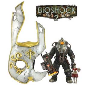 Bonecos Bioshock Subject Omega / Little Sister / Máscara Splicer