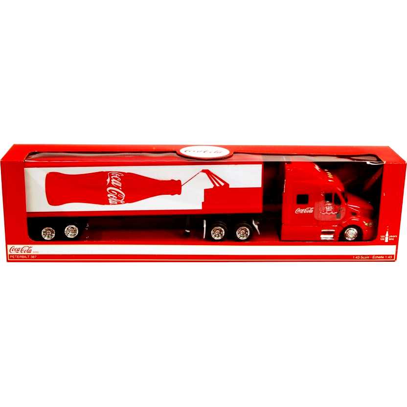 Caminhão Coca-Cola (125 anos) Kenworth T300 Delivery Truck marca Motor City  escala 1/43 - Arte em Miniaturas