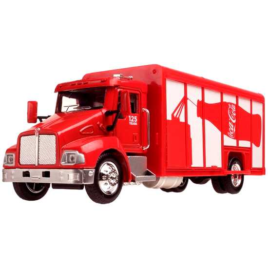 Caminhão Coca-Cola (125 anos) Kenworth T300 Delivery Truck marca Motor City escala 1/43