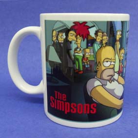 Caneca dos Simpsons (em cerâmica) Homer Simpson com charuto
