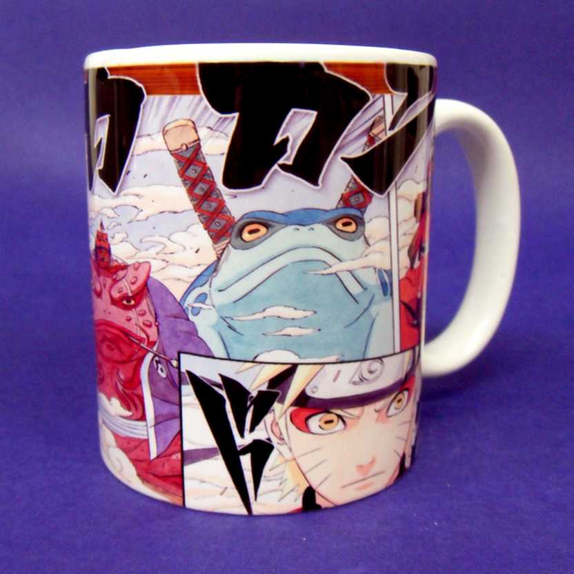 Caneca Uzumaki Naruto Shippuden, Gamaken e Gamahiro ( pode ir ao microondas )