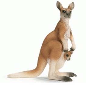 Canguru com filhote 14603 (Schleich do Brasil) Kangaroo