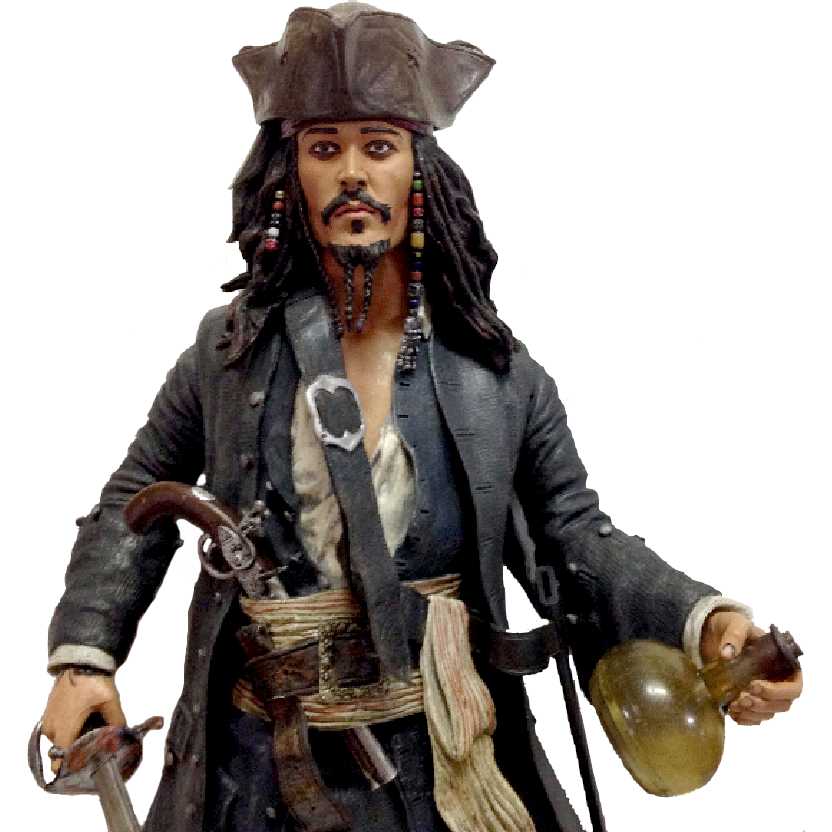 Captain Jack Sparrow c/ som Piratas do Caribe (aberto)
