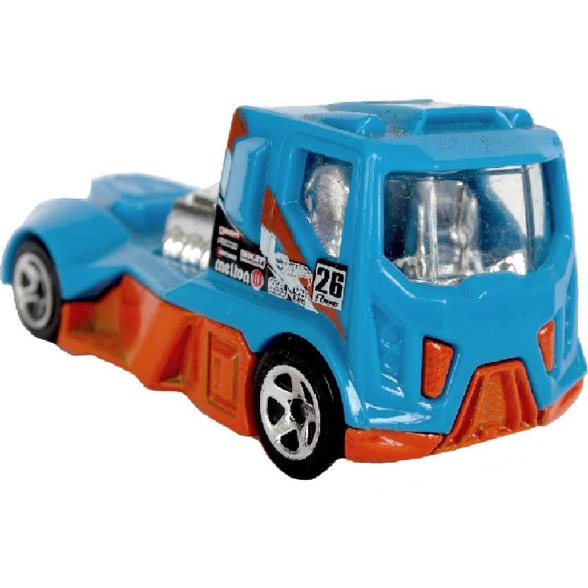 Hot Wheels caminhão locomotiva com engate carrega carrinho e carro de  corrida com estrela