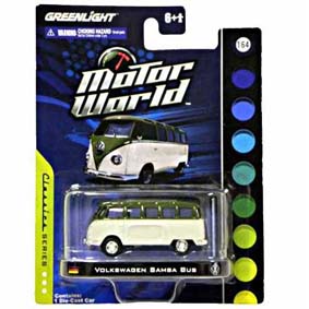 Carrinho Greenlight em Miniatura VW Samba Bus Kombi Motor World R3 96030