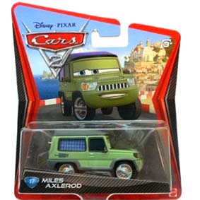 Carros 2 Coleção Mattel Brinquedo Miles Axlerod #17 Cars 2