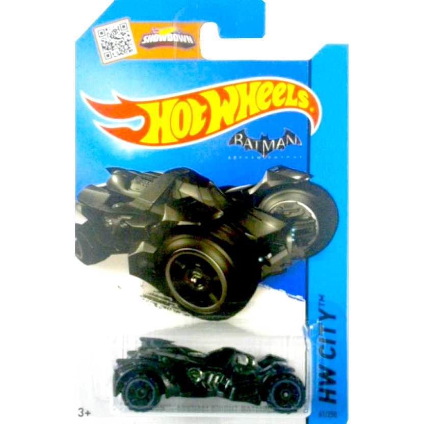 Catálogo Hot Wheels 2015 Batman : Arkham Knight Batmobile CFG82 series 61/250 escala 1/64