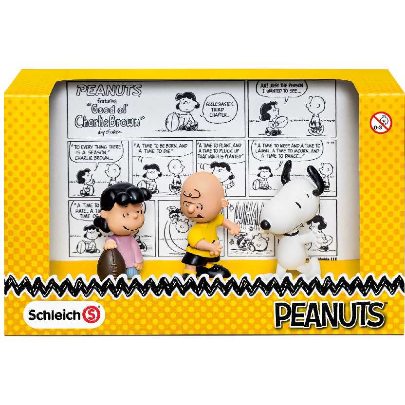 Cenário Turma do Snoopy (Charlie Brown, Snoopy e Lucy) marca Schleich