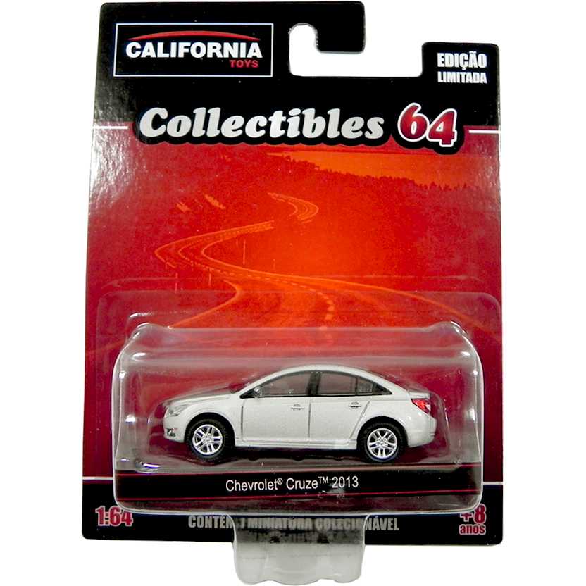 Chevrolet Cruze 2013 prata - coleção California Toys Collectibles series 2 escala 1/64