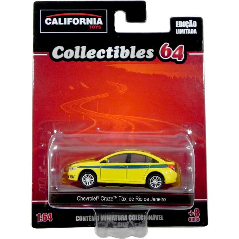 Chevrolet Cruze - Táxi do Rio de Janeiro California Toys Collectibles series 2 escala 1/64