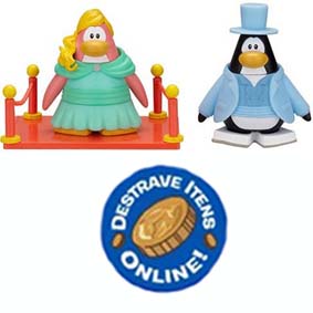 Club Penguin Série 8 - A Garota do Baile e O Galã de Gala - Arte em  Miniaturas