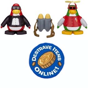 Club Penguin Série 8 - Agente Secreto e Rookie - Arte em Miniaturas