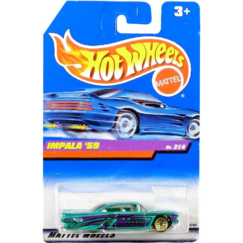Coleção 1997 Hot Wheels Impala 59 estilo Lowrider series 2/4 18780 escala 1/64