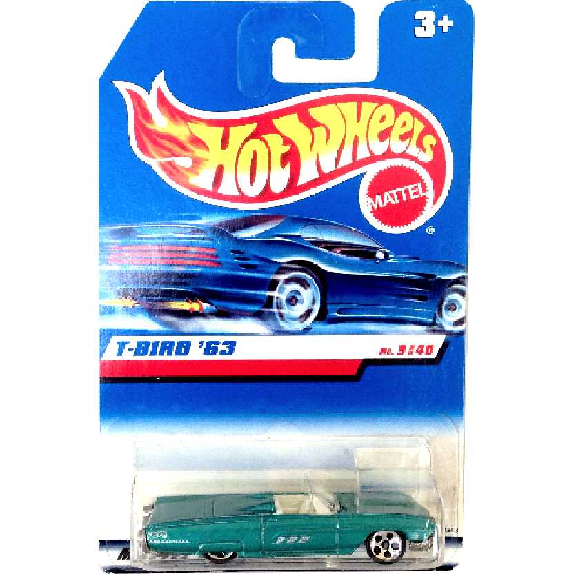 Coleção 1998 Hot Wheels 1963 Ford Thunderbird T-Bird 63 series 9/40 18543 escala 1/64