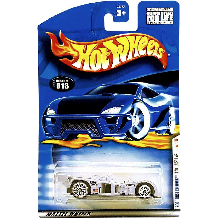 Coleção 2001 Hot Wheels Cadillac LMP series 1/36 #013 28742 escala 1/64